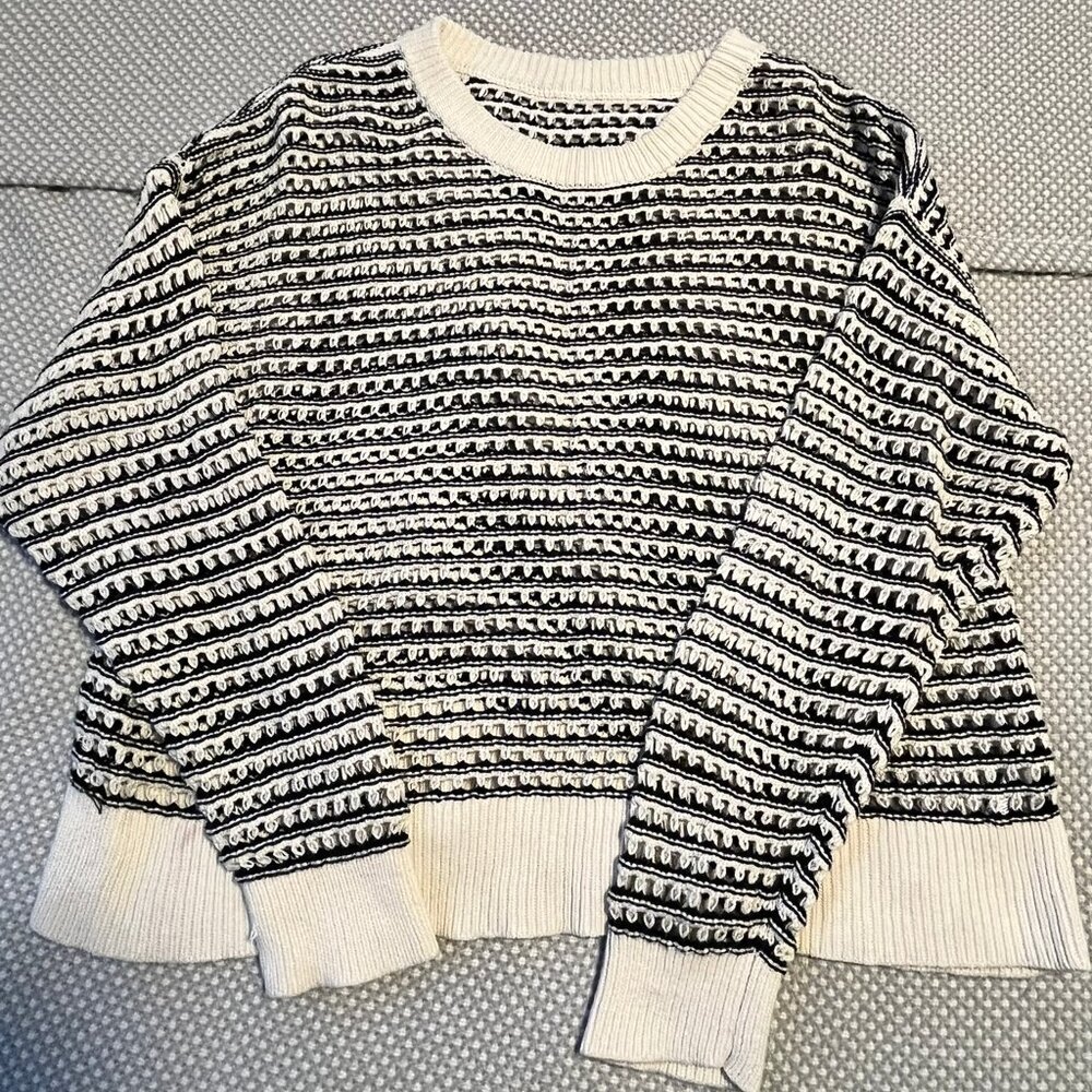 Open-Stitch Striped Sweater from Old Navy (Spring 2024)